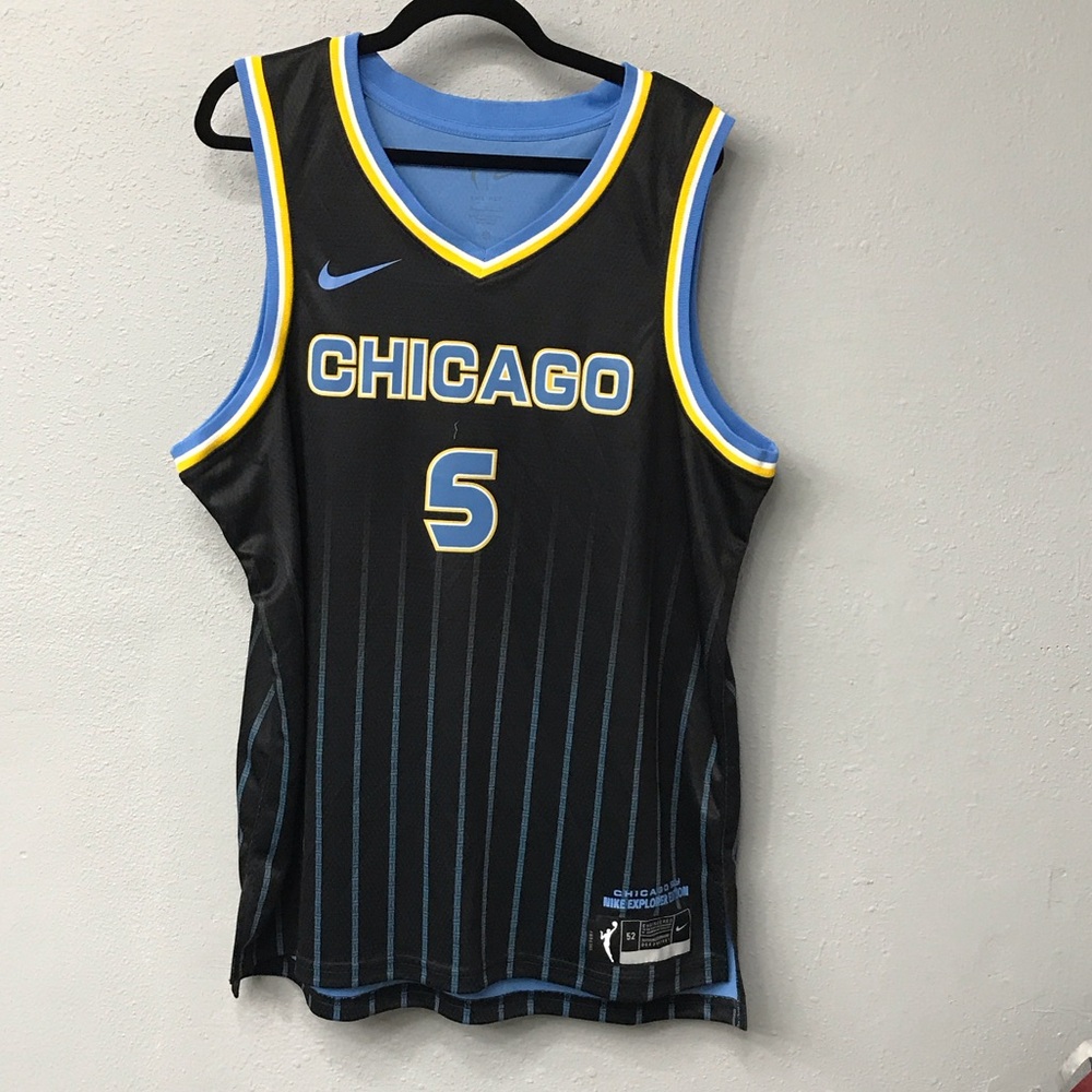 Nike Chicago Jersey Angel Reese- Black with Blue and Yellow